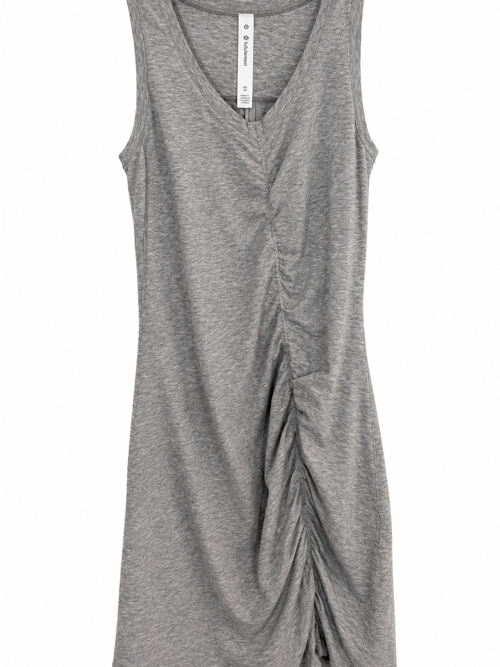 Lululemon LA To Tight Body Dress Gray Size 4 Ruched